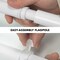 G128 - 6 Feet Tangle Free Spinning Flagpole (White) Wisconsin Double Sided Brass Grommets Embroidered 3x5 ft (Flag Included) Aluminum Flag Pole